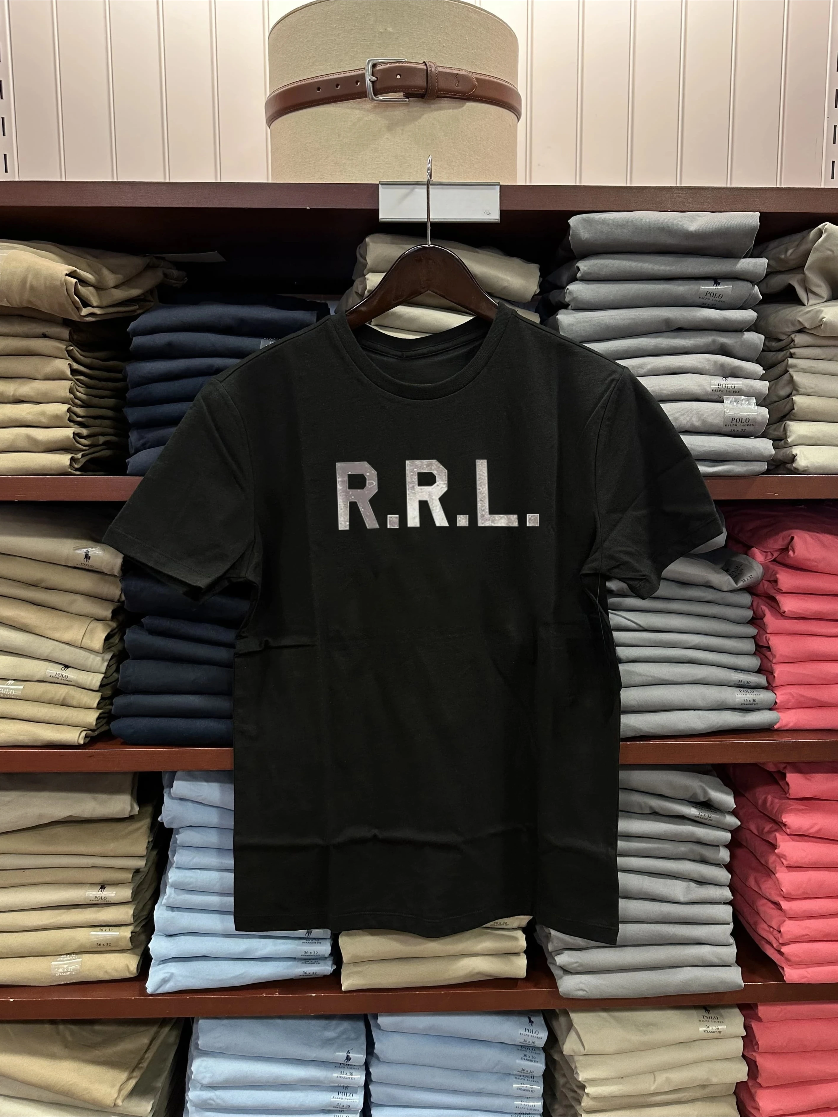 2026 Vintage Oversized T‑Shirt For Adults Kids American Retro Workwear Large Letter Small Badge Loose Short Sleeve Street Tee
