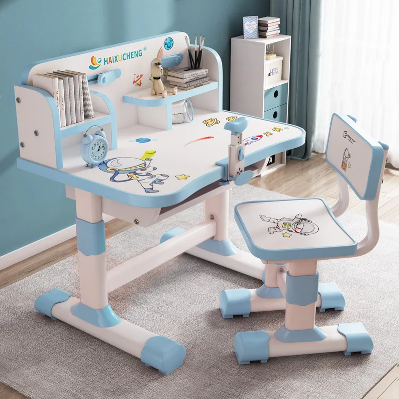 bureau-d'etude-pour-enfants-bureau-d'ecriture-pour-etudiants-a-domicile-ensemble-bureau-et-chaise-combinaison-bureau-et-etagere-integree