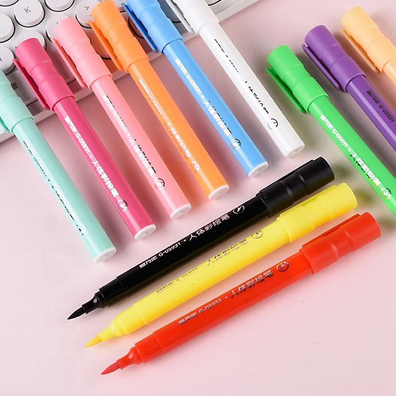 12 kolorów bezwonnych farb do ciała na bazie wody - nietoksyczne, hipoalergiczne do zdobienia twarzy i ciała, bezpieczne dla skóry wrażliwej