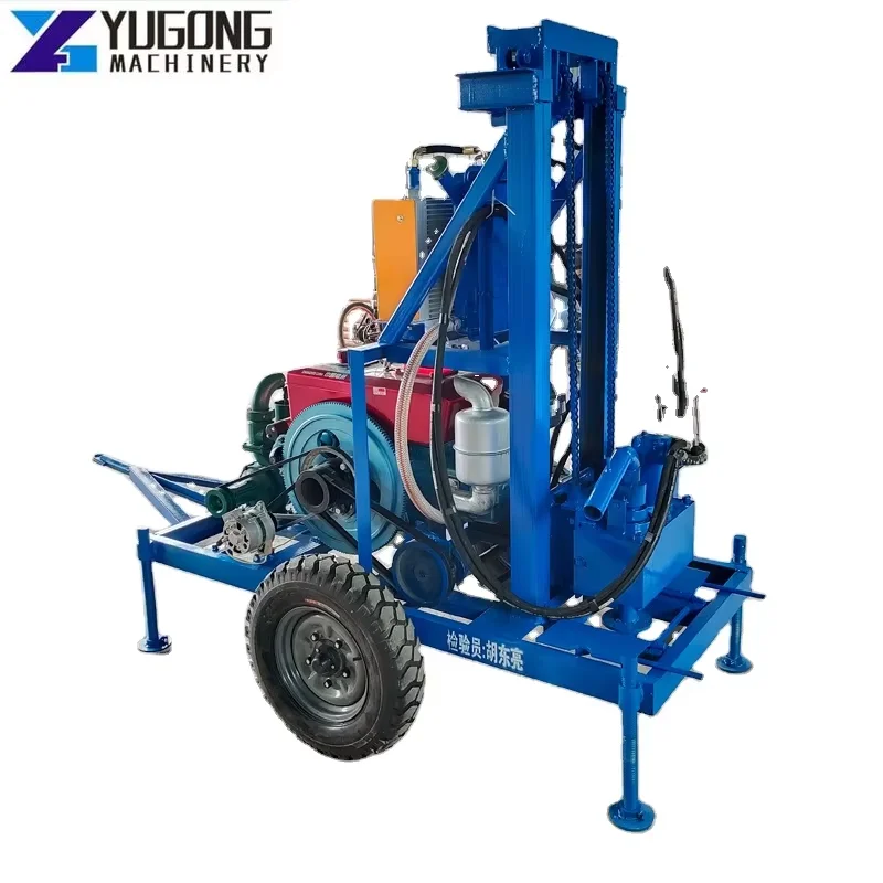 Low Cost Small Water Well Drilling Rigs Machine Mining Good Price 80 Meter Portable Water Well Rig Drilling Machine for Mexico