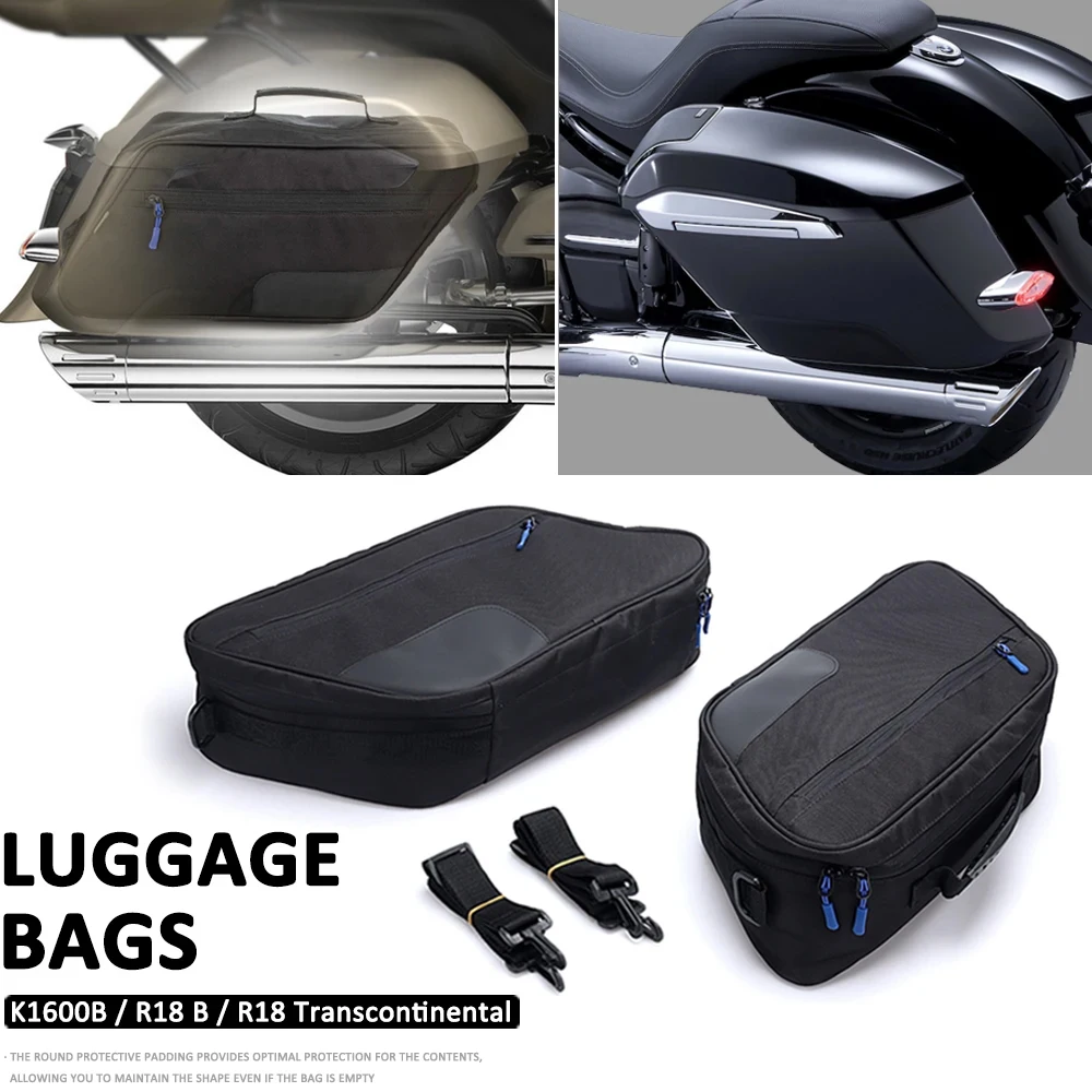 

New Motorcycle Saddle Bag Luggage Rack Liner Saddlebag For BMW R18 B R 18 Transcontinental K1600B K 1600 B K1600 B All years