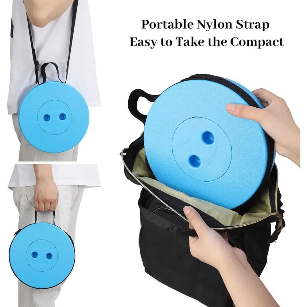 2025Portable Folding Telescopic Stool Lightweight Plastic Subway Queuing Chair Outdoor Camping Chair Fishing Seat with Carry Bag image 4