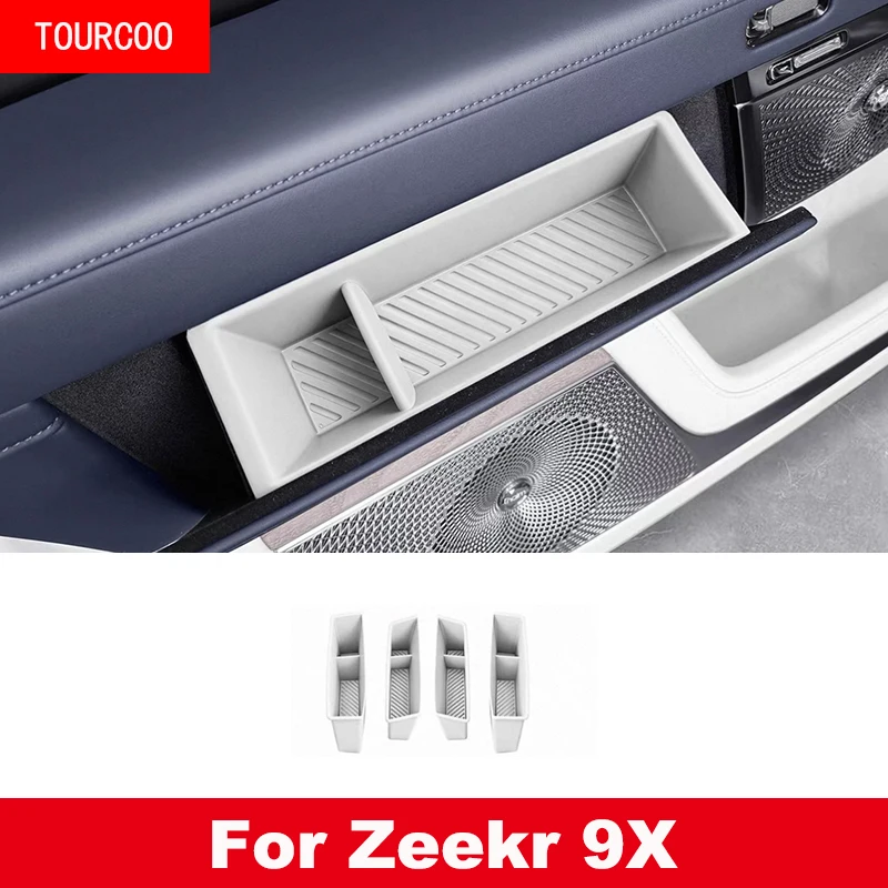 

For Zeekr 9X 2025 2026 Silicone Storage Box for Car Doors Noise Prevention Hide Storage Interior Accessories