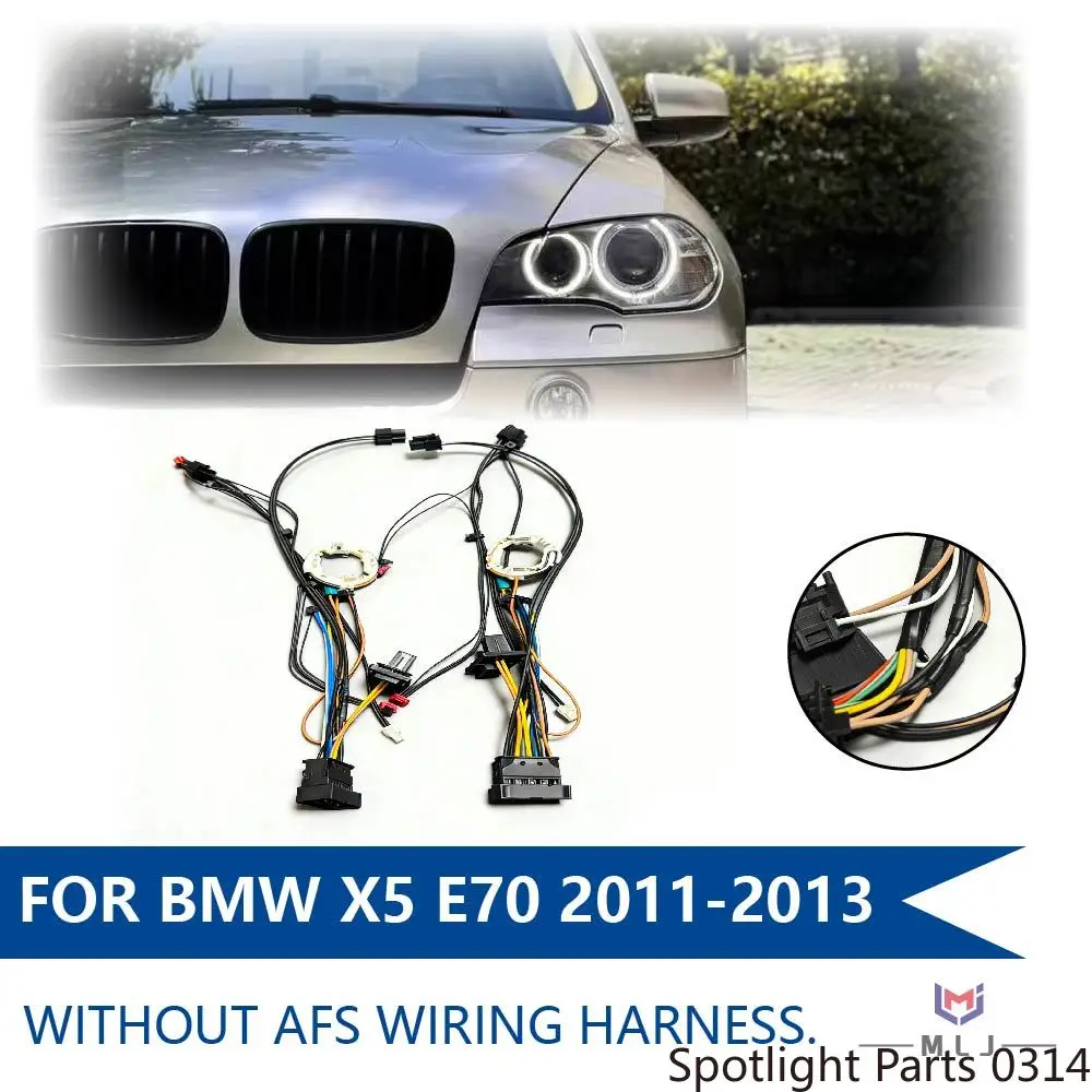 

For BMW X5 E70 2011 2012 2013 Headlight Non AFS Internal Wiring Harness Wire Harness Plug and Play Assembly Car Accessories