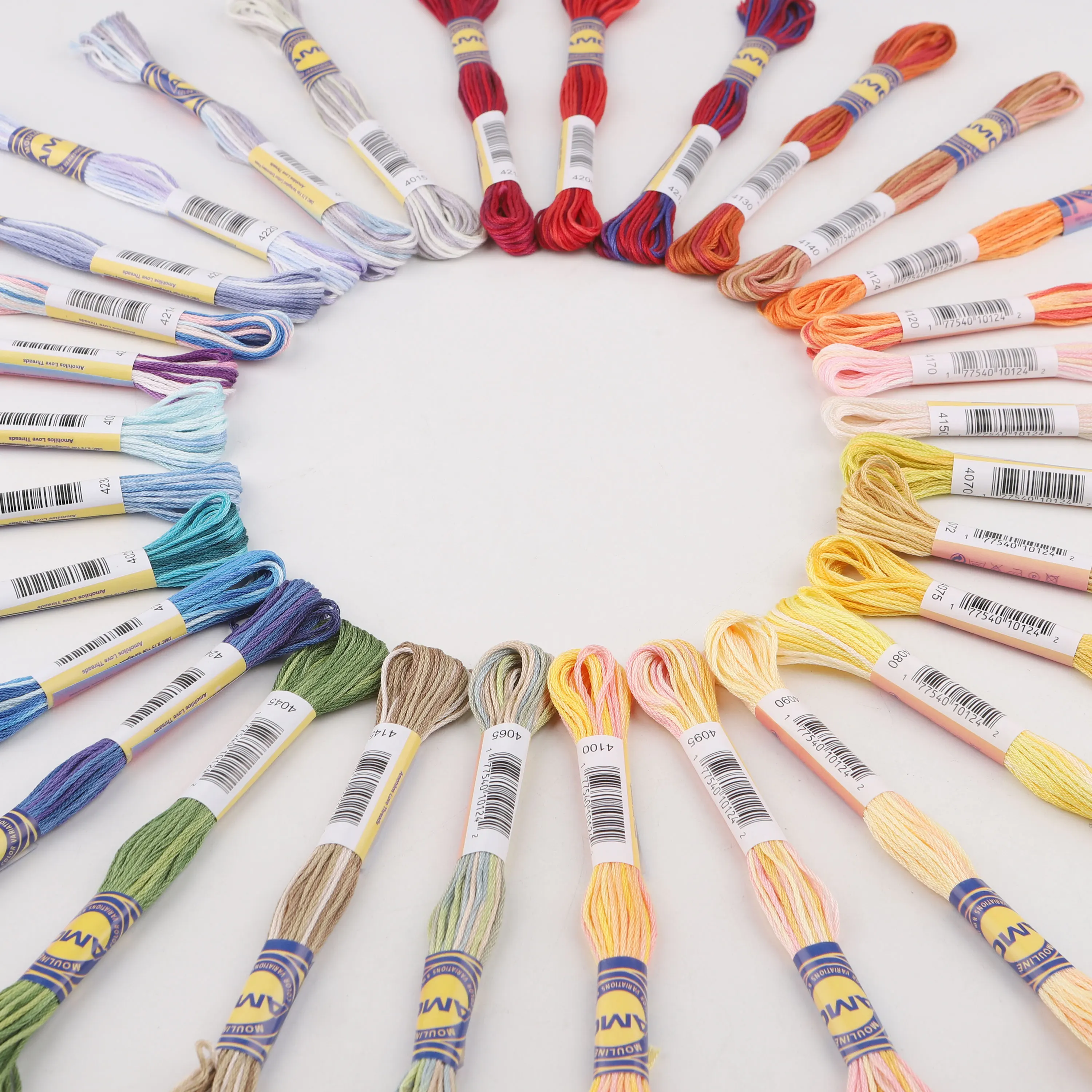 30 nuovi colori DMC Set filo interdentale da ricamo in cotone egiziano mercerizzato 8 metri Per filo a punto croce obliquo uncinetto fai da te