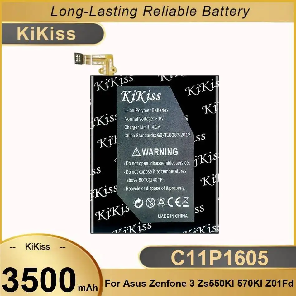 

Mobile Phone Battery C11P1605 3500Mah For Asus Zenfone 3 ZS550KL 570KL Z01FD