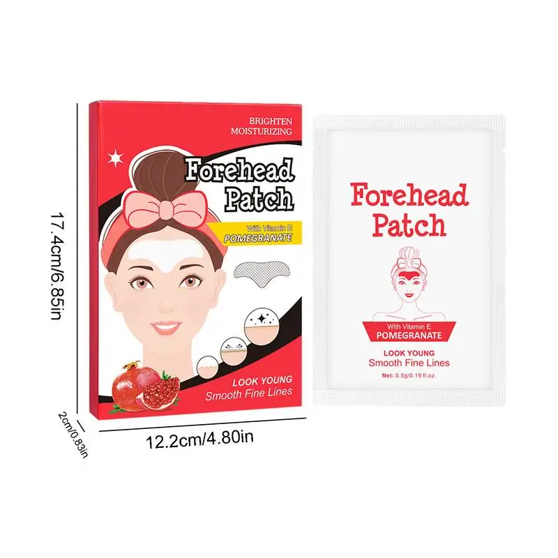 Face Patches Pads para Mulheres, Smoothing Testa, Hidratante e Nutritivo, Face Skin Care Adesivos, 5Pcs