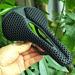 GOLDIX 3D Printing Bicycle Carbon Saddle Ultra Light Highway MTB Racing Saddle Bicycle Cushion Bicycle Seat Accessories