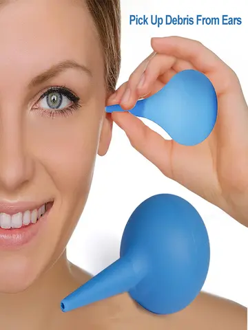 1pc Ear Wax Removal Irrigation Cleaning Kit Ear Syringe Bulb Air Blower Pump Dust Cleaner Earwax Remover Rubber For Adult Kid