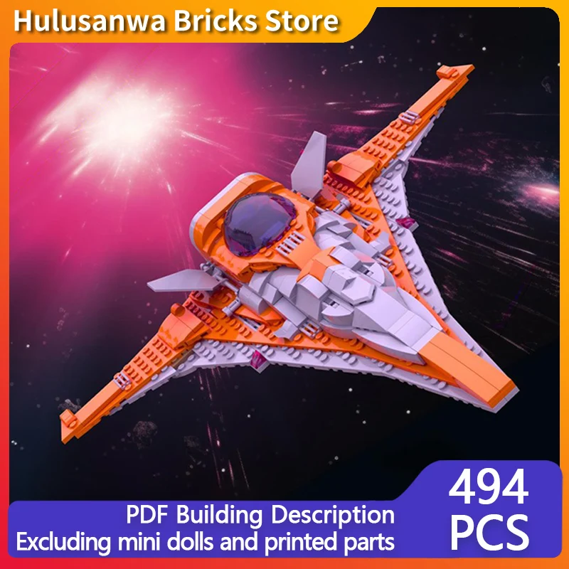 

Space Fighter Jets Model MOC Building Bricks War Equipment Modular Technology Gifts Holiday Assemble Children Toys Suit