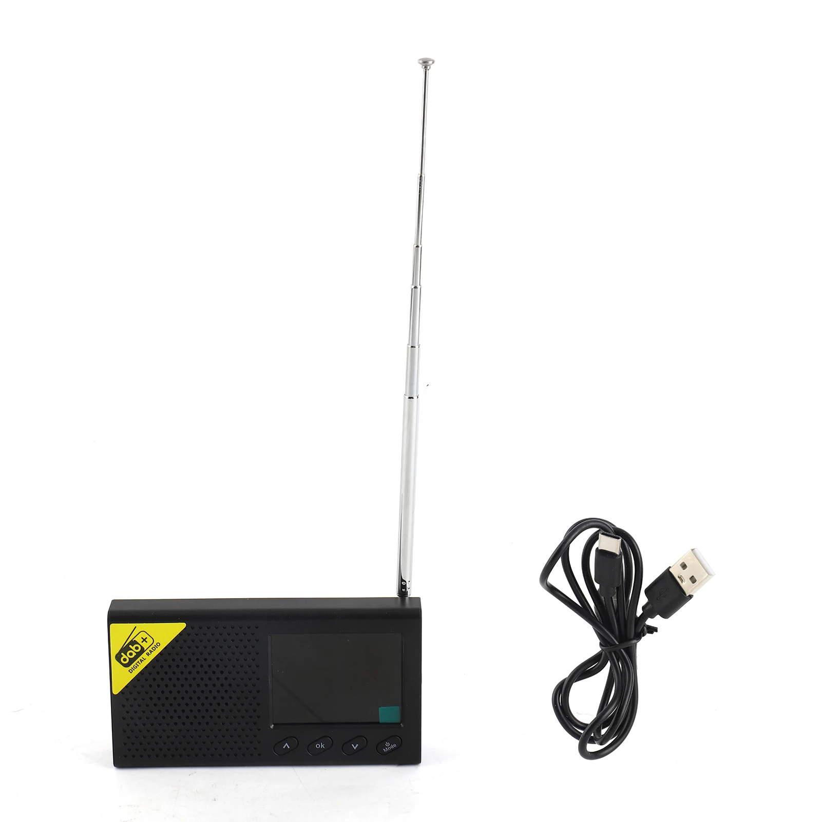 Digital DAB & FM Radio with BT, Portable Digital Radio Rechargeable Wireless DAB+FM Receiver with Stereo Speaker Sound System