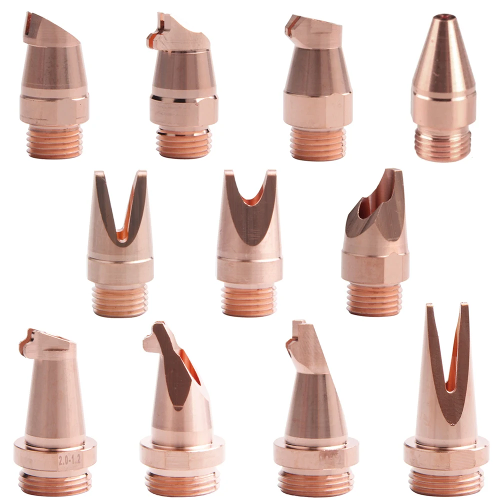 10Pcs Laser Welding Nozzle M16 M10 QiLin Hand-held Copper Welding Nozzle for QILIN Fiber Laser Welding Gun Nozzle Accessories