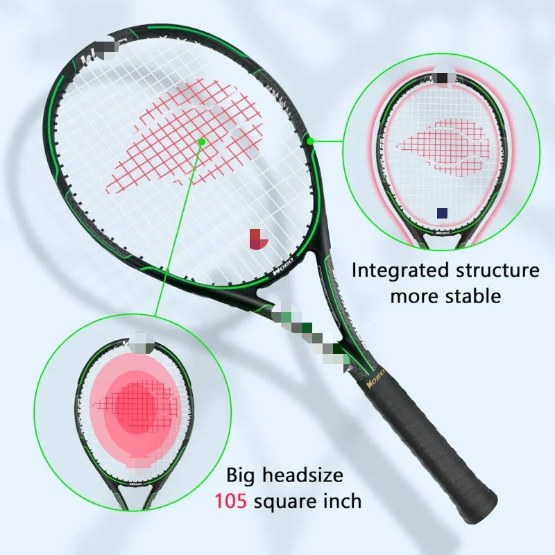 Racket Perfect for Beginner and Professional Players,27”Speed Tennis Racquet include Overgrips,Tennis Bag,Vibration Dampes,Cover