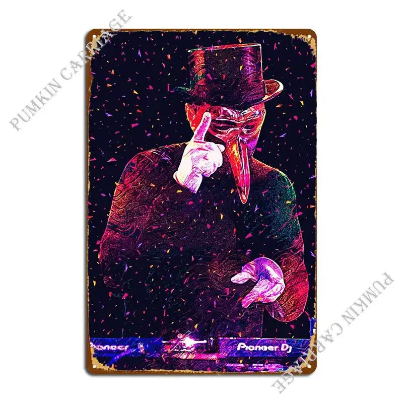 Claptone Metal Plaque Poster Party Retro Wall Mural Wall Mural Tin Sign Poster