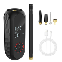 Digital Car Air Compressor Portable Inflator Tire Air Pump 0-150psi/10bar Tire Pressure Test With LED Flashlight 50L/min