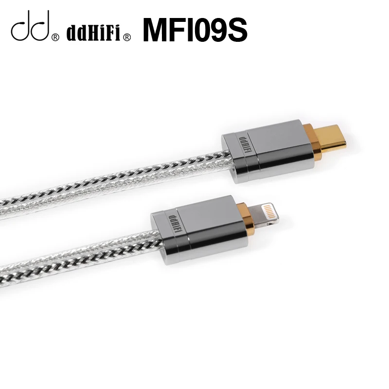 

DD ddHiFi MFi09S Кабель Lightning-USB-C OTG улучшает качество звука Используется для подключения устройств iOS с ЦАП USB-C / AMP