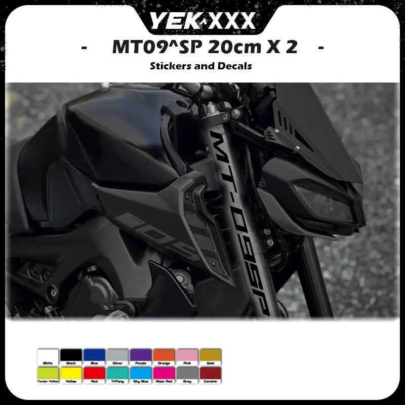 

Motorcycle Fork Decals For Yamaha MT09 MT-09 MT09SP MT09-SP 2019-2022 Fairing Shell Sticker Set 20cm X 2