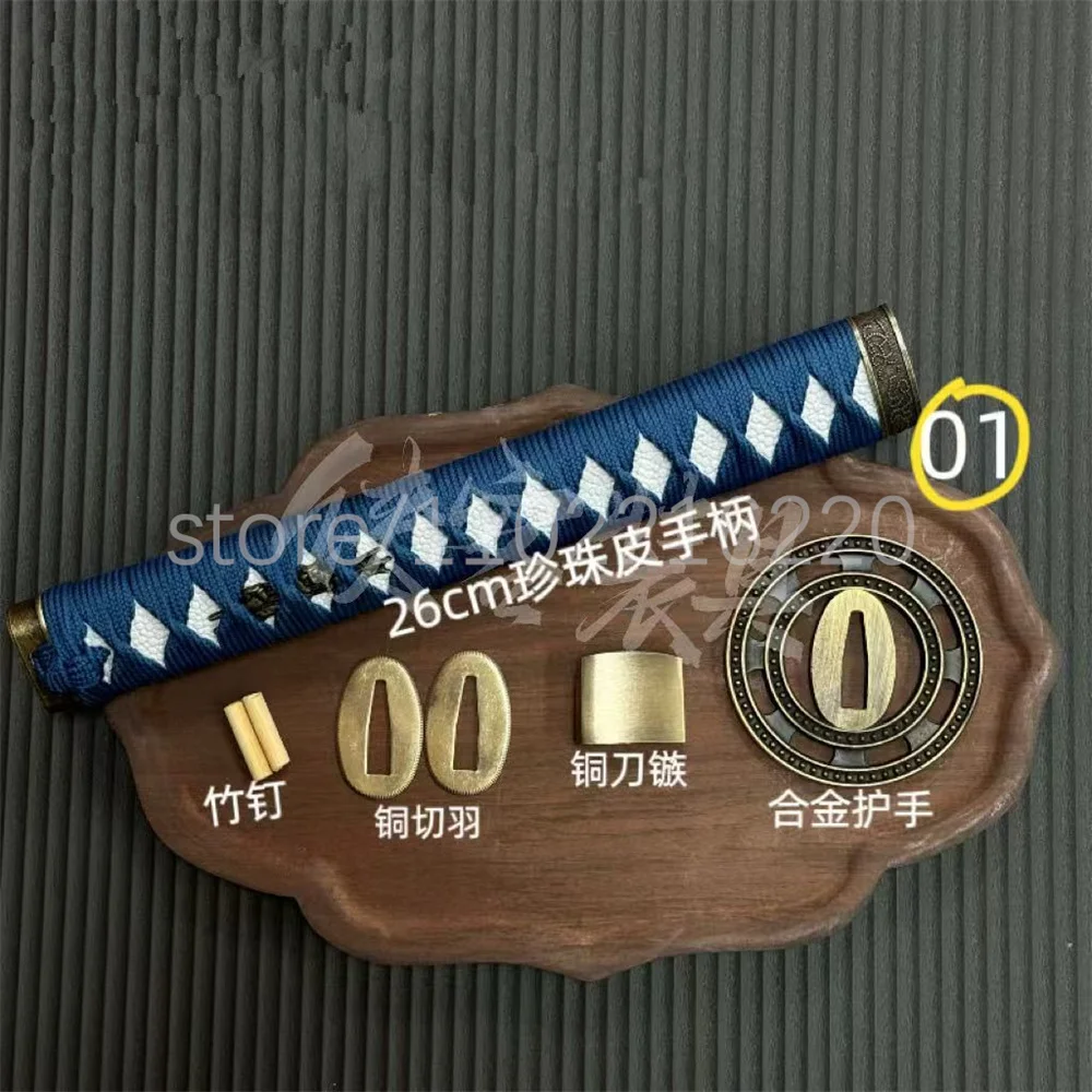 Very Nice Set Alloy Tsuba Handguard Guard Tsuka Handle Hilt Brass Habaki Seppa For Japanese Real Japan Samurai Sword Fittings