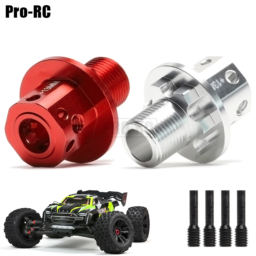 2Pcs Aluminium 7075-T6 Lengthened 17MM Wheel Hex +13MM AR310484 for 1/8 ARRMA Kraton OUTCAST Talion 1/7 FIRETEAM LIMITLESS