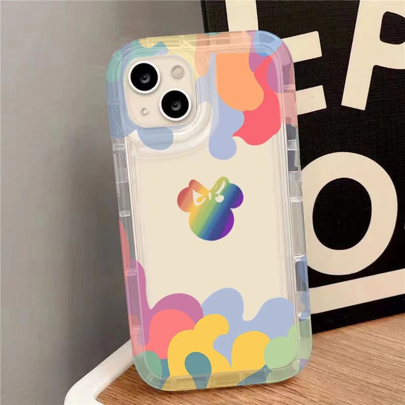 Bunte Mickey Minnie Handyhülle für Xiaomi Redmi Note 13 12 Pro Plus 5G 4G 12S 11 11S 10 10S 9 9S 8 Pro 12C 10C Klare Abdeckung