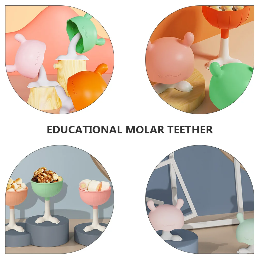 

Грибной жевательный прорезыватель, силиконовый инструмент для прорезывания зубов для младенцев, анти-еда, ручной обучающий жевательный успокаивающий инструмент