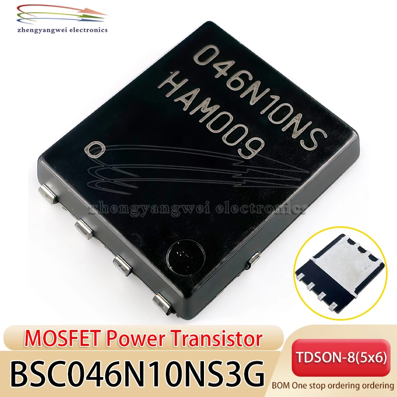

2PCS BSC046N10NS3G TDSON-8 (5x6) 046N10NS 100A 100V MOSFET power transistor field-effect transistor
