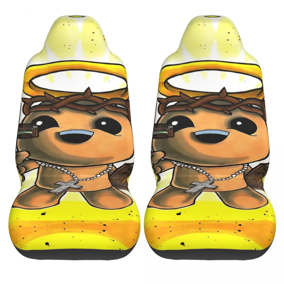 

Чехлы для автомобильных сидений «Связующиеся вместе» («Богатырь») из полиэстера, защитные, для грузовиков, две штуки, забавный дизайн