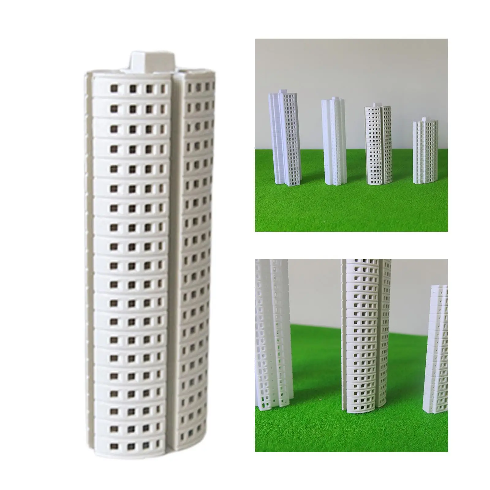 DIY-gebouwen Layout Schaal 1 800 ABS Moderne miniatuurgebouwmodelkit voor modeltrein Landschapsarchitectuur Diorama