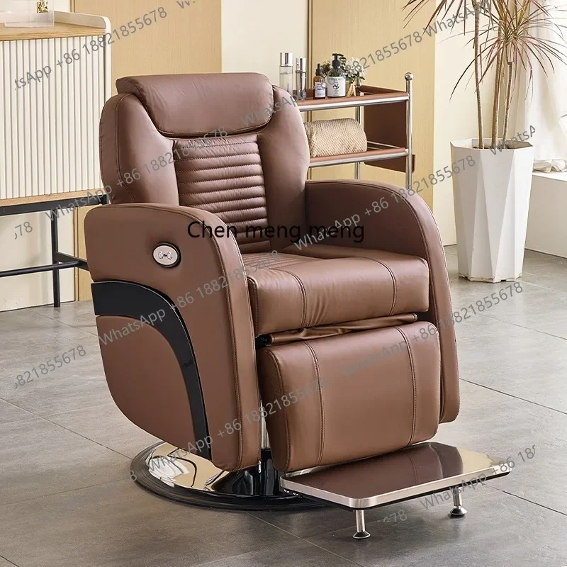 M45 High-end hair salon chair reclining haircut beauty chair lifting large chassis hair cutting chair