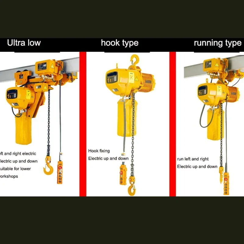 

New Electric Electric Hoist Sports Car 380V Ghost Head Chain Electric Hoist 3 Ton 4m Chain Type Lifting Crane