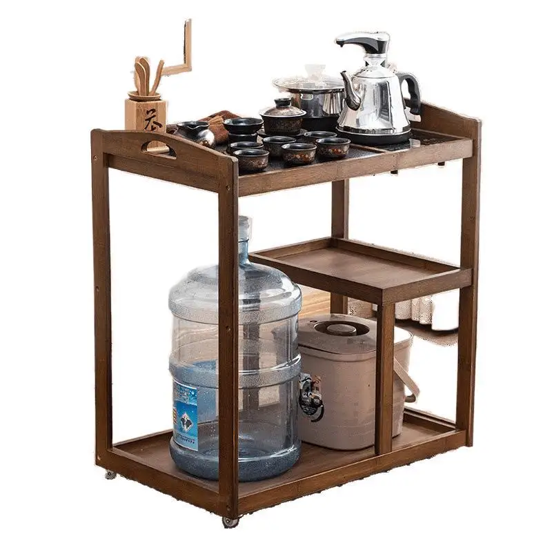 Tea bar table, kettle, integrated tea bar machine, small desktop cabinet, coffee  mobile tea table, modern simplicity