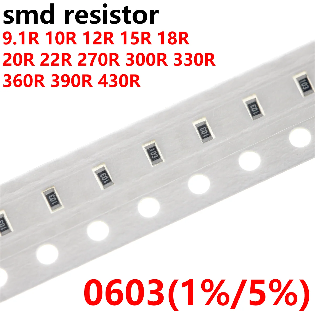 100PCS 0603 1% 1R 10R 4.7R 3.3R 30R 1k 2k 68R 100R 220R 200R 330R 470R 680R 2.2k 3.3k 22k 33k 47k 680k 1K 10K 4.7K K 470K -1M