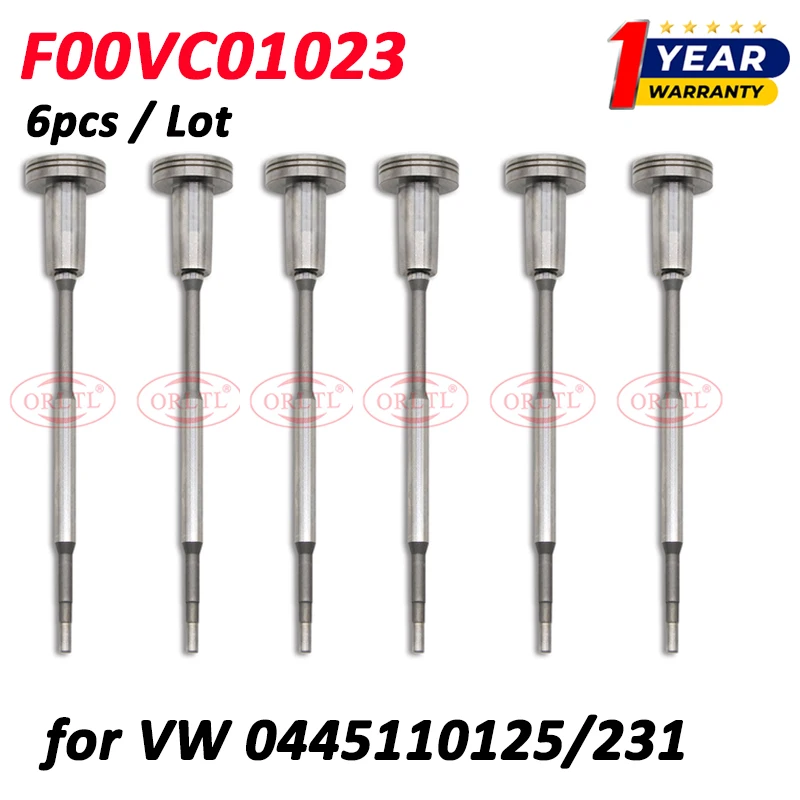 

6 шт. инжекторный клапан F00VC01023 Детали дизельной форсунки F 00V C01 023 для VW 0445110181 0445110125 0445110231 0445110336 2П 0130201