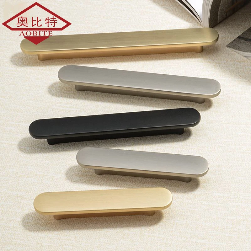 AOB Gold Kitchen Cabinet Storage Door Handles Black Closet Dressers Item Drawers Wardrobe Drawer Knobs Furniture Handle Hardware