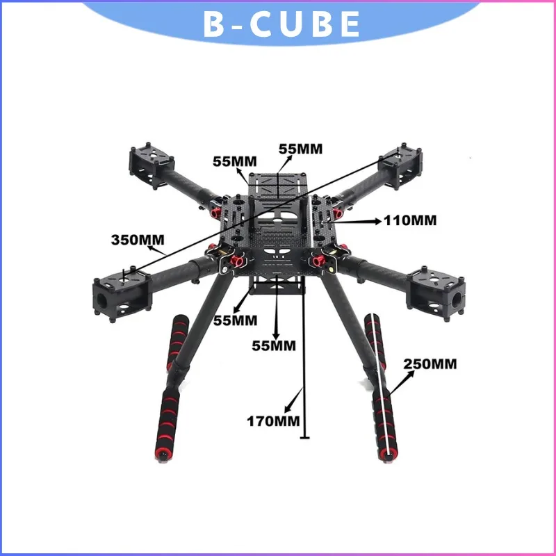 Cadre de drone PRO FPV LX350, quadrirotor léger à 4 axes de 350 mm avec train d'atterrissage pour la course et le style libre