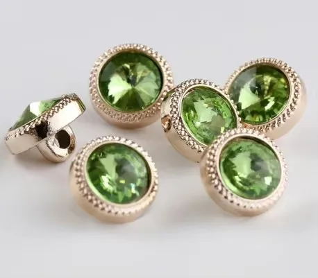 10pcs/lot Size:11.5mm Quality Buttons with Color Stone for Shirt Resin Button Scrapbooking DIY Accessories (ss-125)