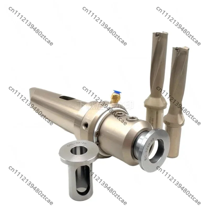 High Precision Morse Taper 4/5 Tool Holder, Side Locking Shank for U Drills, Internal Coolant Supply