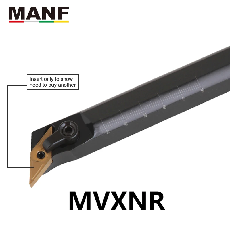 

MANF Turning Tool Holder 20mm S20R-MVXNR16 Boring Turning Internal VNMG Inserts Boring Tool Holders CNC Lathe Cutter Toolholder