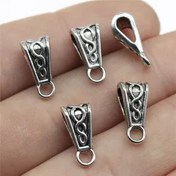 20pcs Bail Beads Charm 3 Colors Zinc Alloy DIY Jewelry Making Accessories DIY For Bracelet Necklace 6x7x10mm