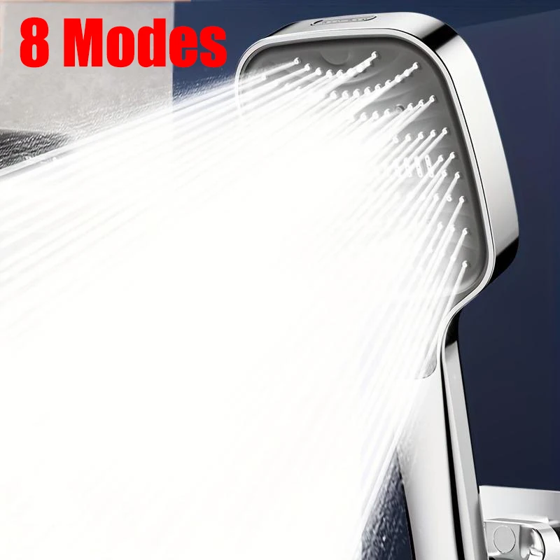 

Большая панельная насадка для душа 12 см с фильтром для ванной комнаты, экономия воды под высоким давлением, насадка для душа с дождевой насадкой, квадратная многофункциональная насадка