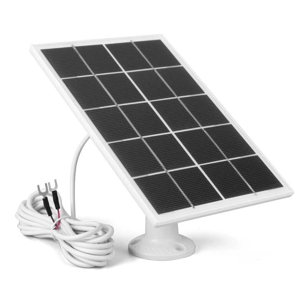 لوحة طاقة شمسية 20 وات لجرس الباب الدائري مجموعة اللوحة الشمسية لجرس باب يتضمن شاشة عرض فيديو 4 3 3 Plus 2 360 ° شاحن شمسي مثبت على الحائط قابل للتعديل #2