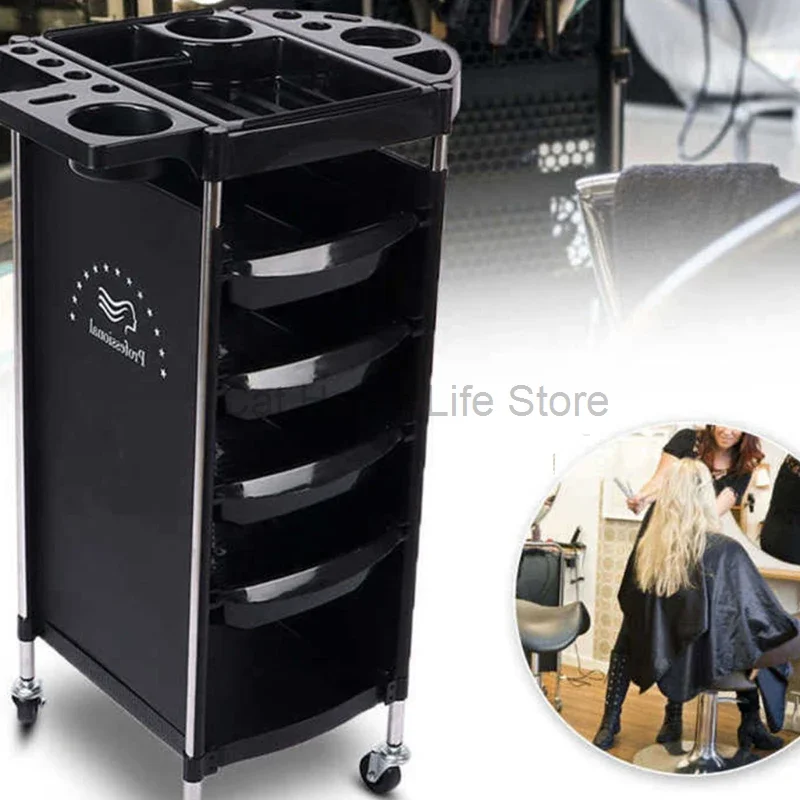 Japanese Style Designer Trolley Storable Barber Shop Modern Trolley Simplicity Multifunctional Furniture Pousser Un Chariot HBSC