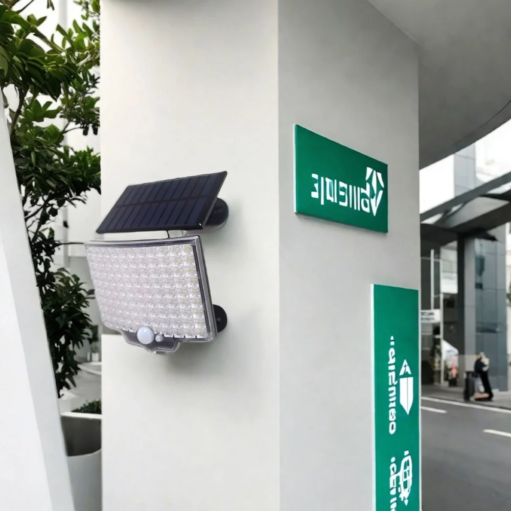 234LED Solar Outdoor Motion Sensor Lights Remote Control Wall Flood Lamp Super Bright Security Light Waterproof for Patio Garden