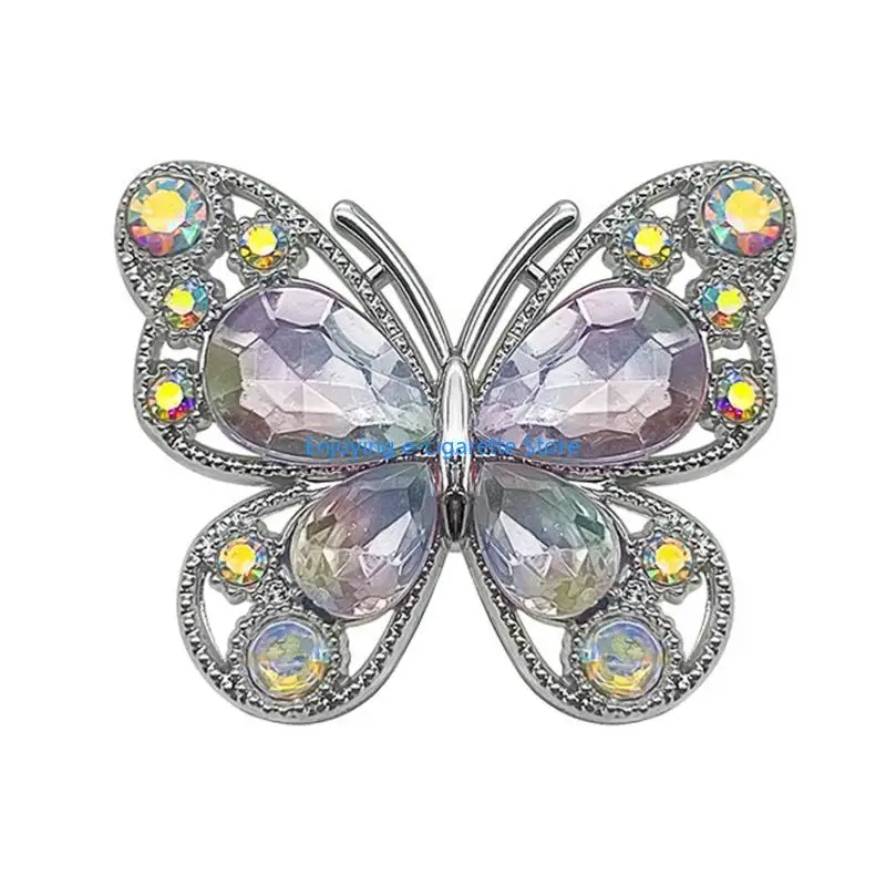 2PCS glitzernde Schmetterlings-Kopfhörerdekorationen aus Legierung für stilvolle Personalisierung, modischen Charme Y4QF – Detail 2