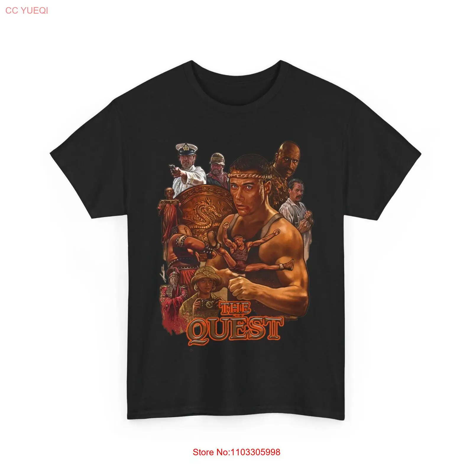 The Quest 1996 Jean Claude Van Damme Movie T Shirt Unisex Heavy Cotton Tee