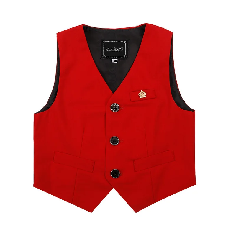 Baby Boys Vest Gentleman Kids Violin Dance Show Waistcoat Child Performence Tuxedo Vest Children 1Year Birthday Wedding Wear