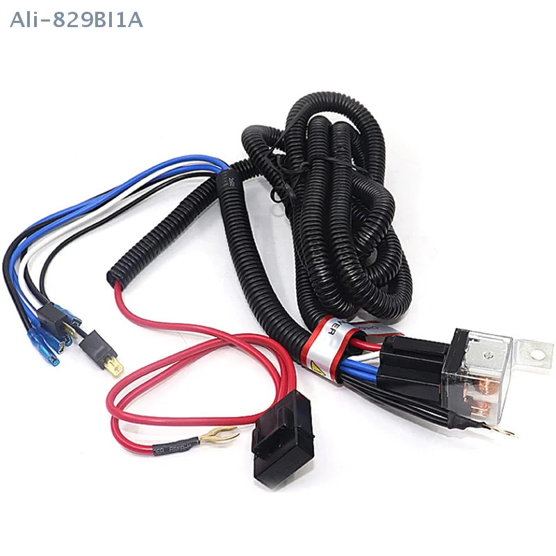 1Set Electric 12V Universal Car Horn Wiring Harness Relay Kit For Auto Van Truck Grille Mount Blast Tone Horns