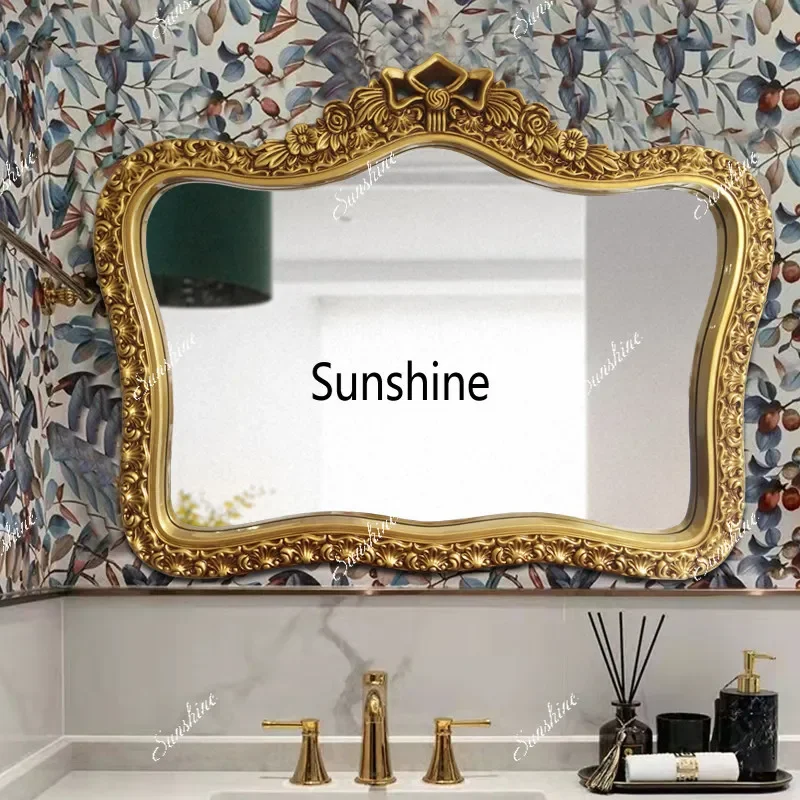 YYEuropean bathroom, toilet, dressing, wall-mounted mirror, waterproof moisture