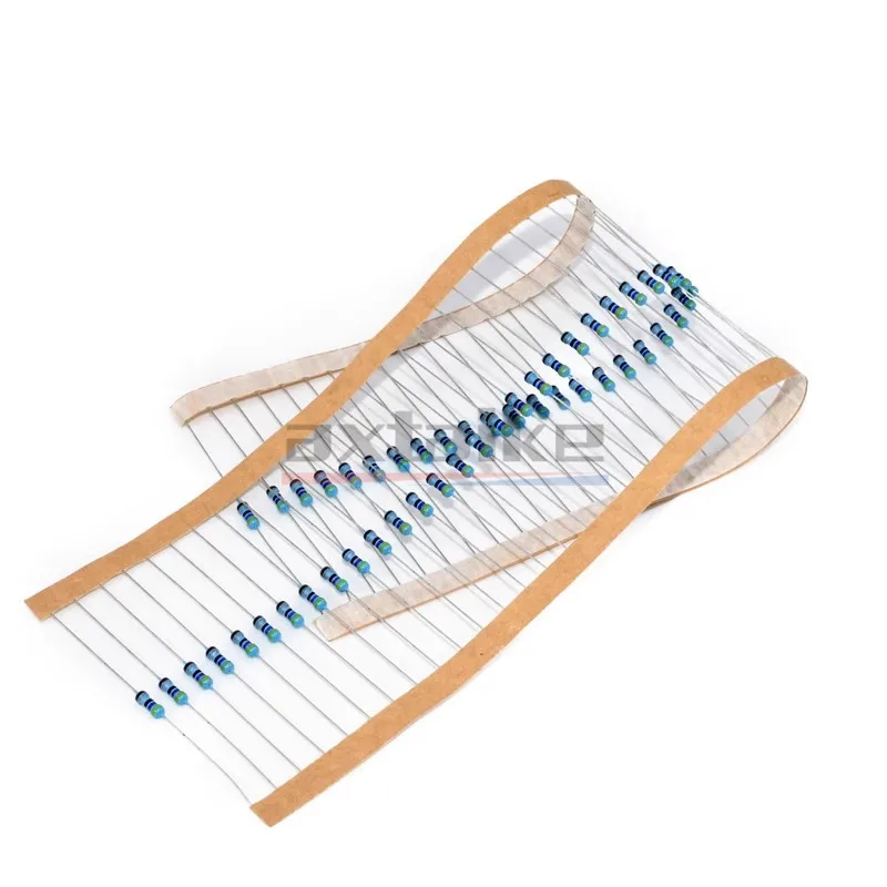 100PCS 1/4W 0.25W 0Ω-10M 1% Metal Film Resistor 2.2 10 47 51 56 68 100 120 150 220 270 330 470 1K 2.2K 4.7K 10K 100K 470K 1M Ohm