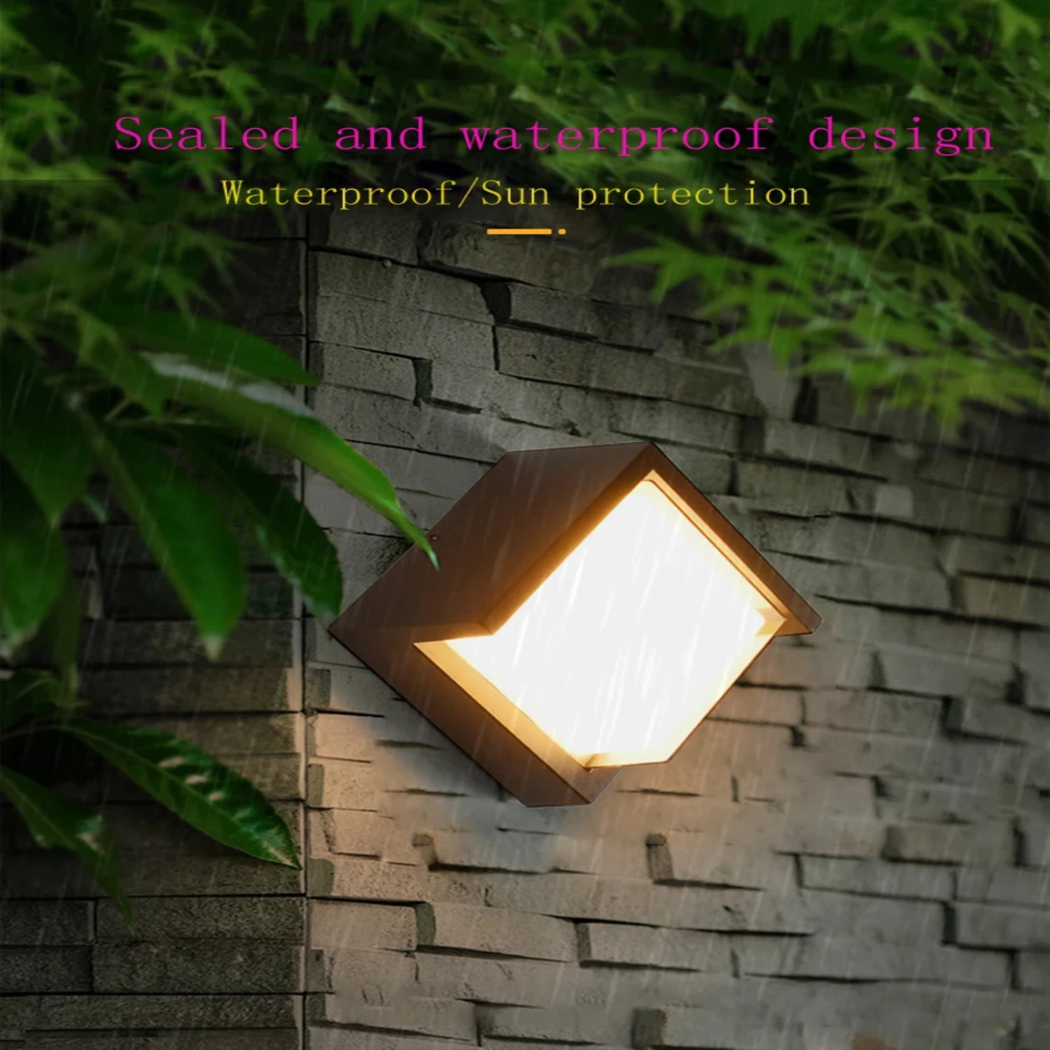 New Stylish Waterproof LED Decorative Wall Sconce Lamp for Outdoor Use, Perfect for Garden, Balcony, Porch, and Veranda. Ideal L